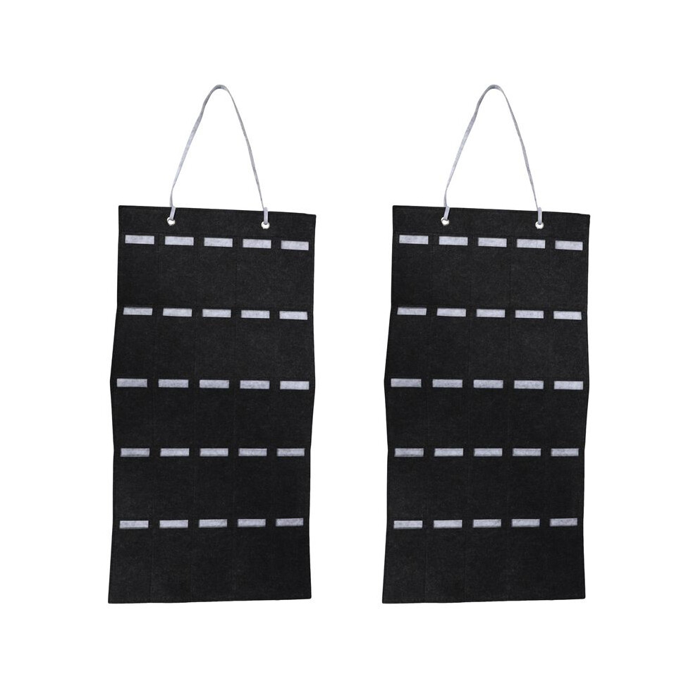 Typecat 2X Glasses Organizer Sunglasses Storage Hanging Bag Sunglasses Eyeglasses Display Show Holder Wall Mount Holder L