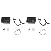 2X 5-Bands Akustisk Gitarr Preamp EQ Equalizer Klassisk Akustisk Gitarrförstärkare Digital Blend Tuner Piezo Pickup Utan Svansstift