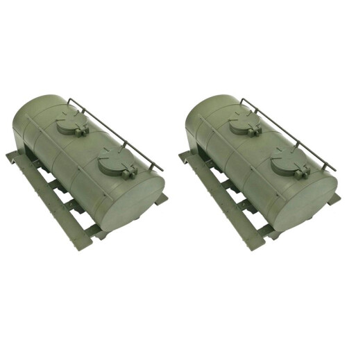 2X for Wpl Remote Control Simulation Train Transportation Oil Tank for B24 B16 B36