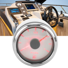 52MM 0-190Ω Kraftstoffstandsanzeige mit 7-Farben-Hintergrundbeleuchtung für Auto, Boot, Wohnmobil, Yacht