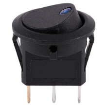 4X 12V LED Inverter Rocking Rocker ROUND SPST -OFF for BOAT Car