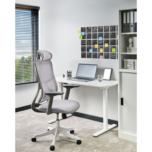 Beliani Office Chair PARTNER Grey 1