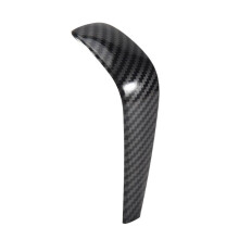 2X Carbon Fiber Gear Shift Handle Sleeve Cover Stickers for 1 3 Series E90 E92 E87 X1 E84 Auto Interior Accessories