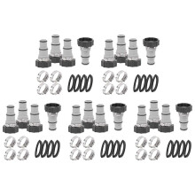20er-Pack Pool-Schlauchadapter, Typ A Pool-Schlauchanschluss für 1,5/1,25 Zoll Vakuumschlauchadapter, Gewindeanschluss