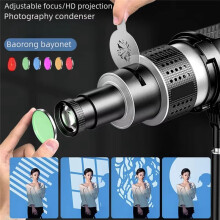 Bowens Mount Flash Snoot Conical Lens Video Modelling Shape Photo Studio Light Kit z Optycznym Obiektywem Spotlight 5 Gobos