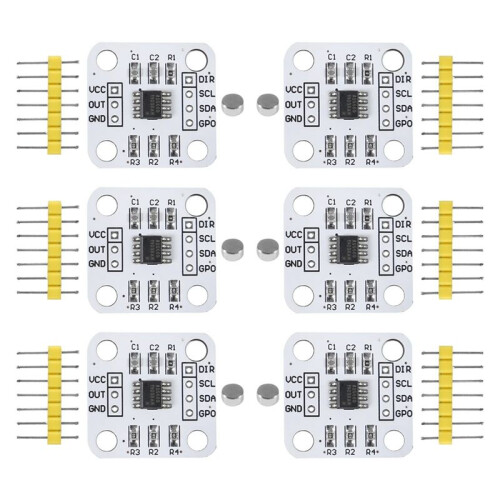 Module de Capteur D'Angle à Induction Magnétique AS5600, Codeur Magnétique 12 Bits, Haute Précision, avec Aimant, Lot de 6