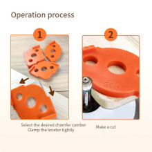 4PCS Half Fillet Positioner Rounded Corners Radius Jig Router Bit Template Tool for Woodworking Locator Corner Template
