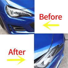 Front Headlight Garnish Strip Eyebrow Cover Trim Sticker for 86 BRZ FRS 2016-2020