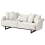 Beliani Sofa 3 Seater SVANEK Fabric Off-White 2
