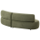 Beliani Sofa 3 Seater LAERDAL Fabric Green 5
