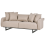 Beliani Sofa 3 Seater SVANEK Fabric Light Brown 4