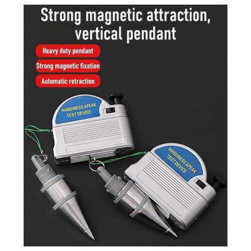 Retractable Plumb-Bob, Automatically Stretch  Stabilize Magnetic Plumb-Bobs Tool, Magnetic Retractable Plum-Bob 1PCS 2