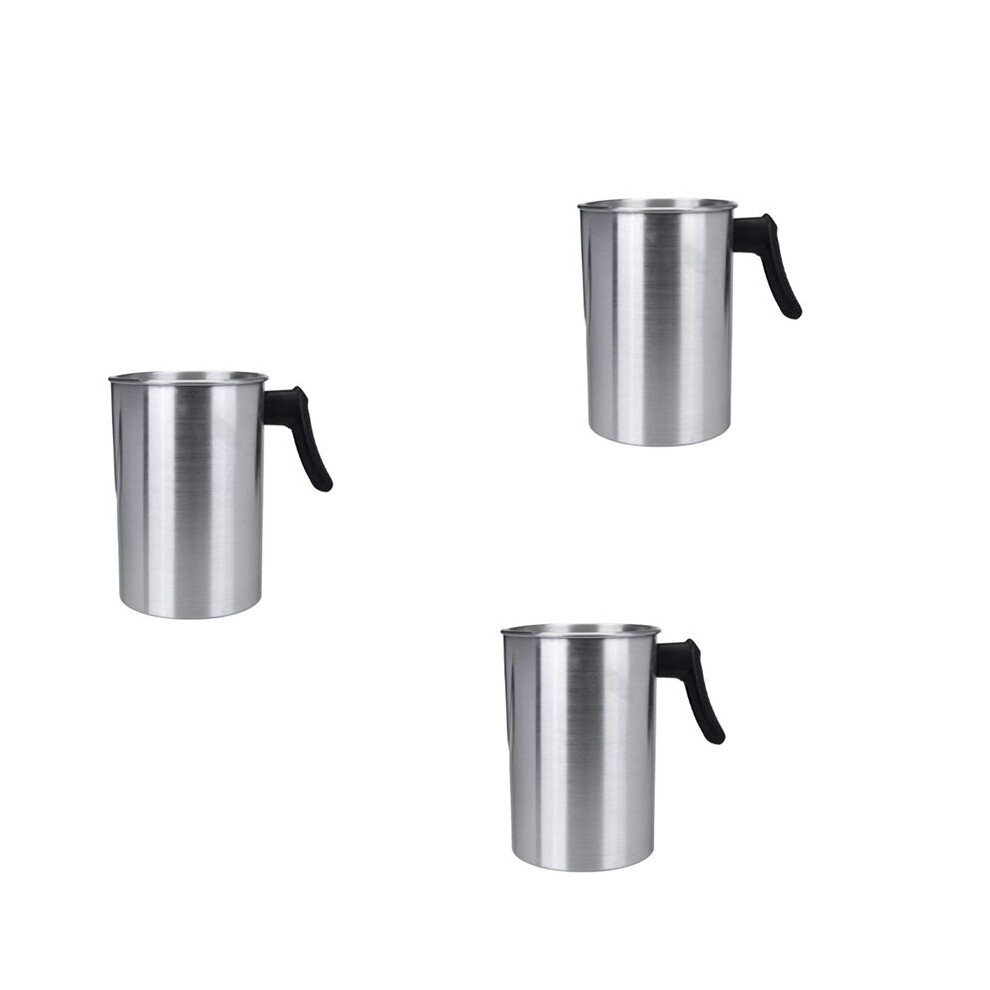 3X 4 Pounds Candle Making Pouring Pot,Aluminum Construction Candle Making Pitcher Dripless Pouring Spout Wax Melting Pot 6031443109740