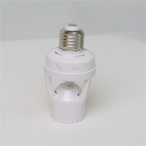 2X 360 Degrees PIR Human Induction Motion Sensor LED Night Lamp Socket Base AC110V-220V Delay  Adjustable 1