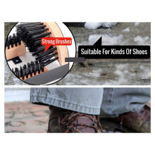 2X Boot Brush Indoor and Outdoor Cleaning Shoe Brushrs All Weather Industrial Shoe Cleaner & Scraper Brush