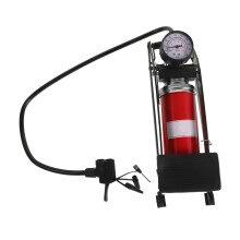 Tire Inflator Pump with Pressure Gauge for Car Motorcycle Bike, Compact Durable Foot Pump Nozzle