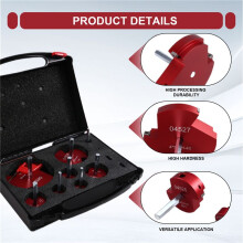 8Pcs PVC Pipe Reamer Kit , PVC Fitting Saver, PVC Socket Saver, Fit for Standard 1/2Inch Drill PVC Pipe Reamer Tool