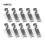 100 Pcs Umbrella Marbles Snaps Corner Buttons Hooks Clips Paddle Spring 4