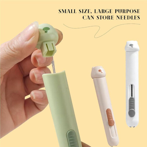 2-in-1 Automatic Needle Threaders Seam Ripper ,Needle Threaders for Hand Sewing, Embroidery,Quick Needle Threading Tool 1