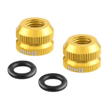Gold Bicycle Valve Stem Caps Universal Gold Tire Valve Caps for Cyclists Style Upgrade