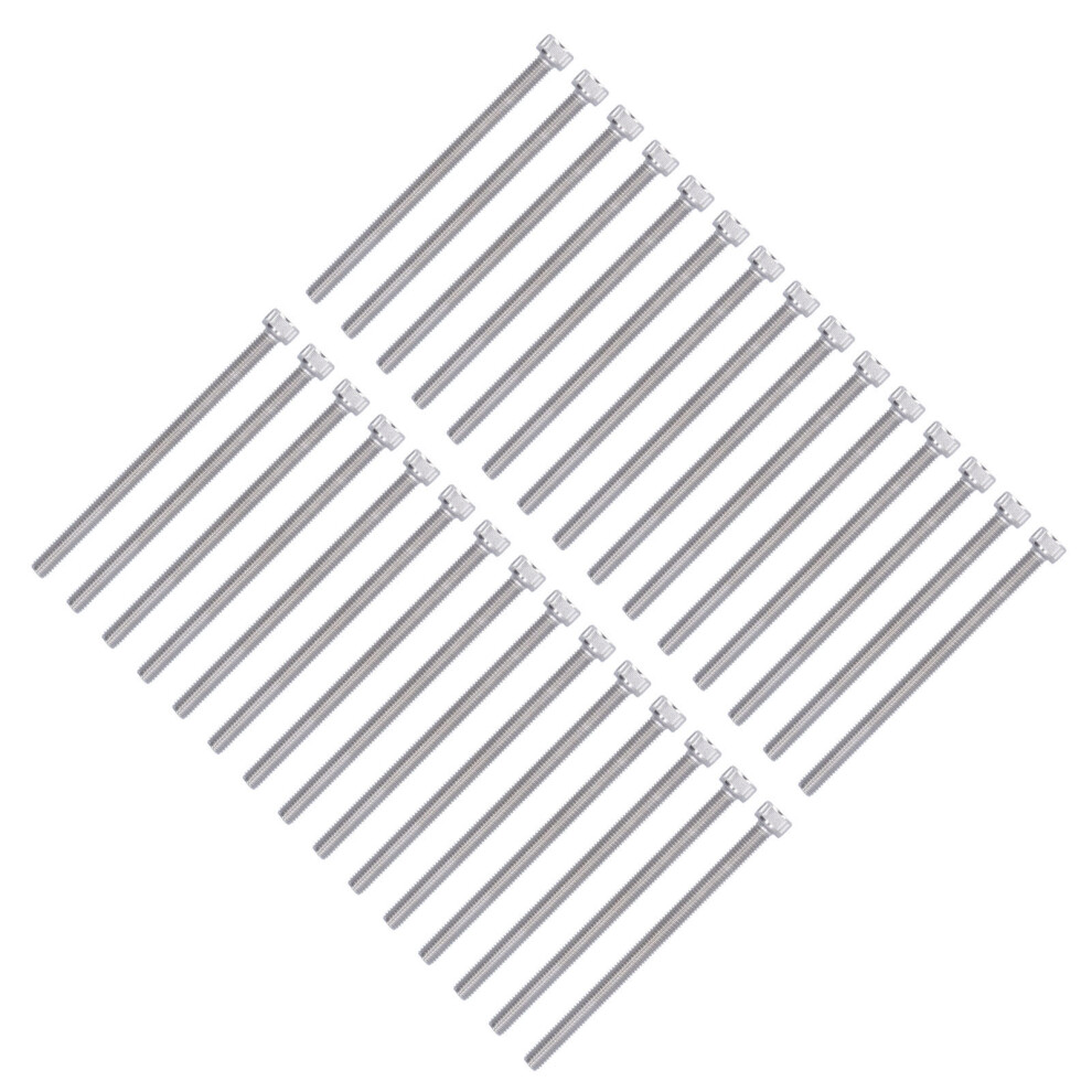 30Pcs M5 A2 Stainless Steel Hex Socket Half Tooth Screws Kit 7901390588341
