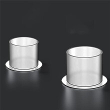 Tattoo Ink Caps,1000Pcs Medium Ink Caps Disposable Tattoo Ink Cups with Base Clear Plastic Pigment Tattoo Caps 14mm