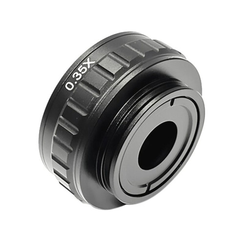 Microscope C Mount Adapters Lens 0.35X CCD for Trinocular Stereo Microscope Camera 38MM Interface Increased Field 1