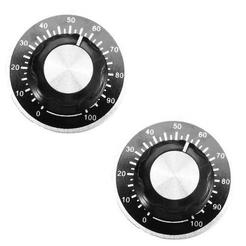 30 Jeux de Boutons de Commande de Potentiomètre A03 et de Plaques D'Échelle 0-100 2