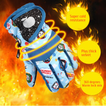 Kinder Winterhandschuhe Wasserdichte Skihandschuhe, Fleecegefüttert, in Verschiedenen Farben