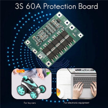 10 STÜCKE 3S 60A BMS Board 11,1 V 12,6 V 18650 Li-Ion Lithium Batterie Schutzplatine Erweiterte Version