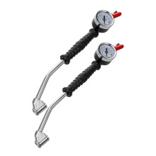 2 Pack Heavy Duty Tire Inflator with Pressure Gauge and Elbow Connector for Cars Trucks Motorcycles