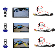 CCD Fisheye Lens Dynamic Track Car Camera Front/Rear View Wide-Angle Reversing Camera Night Vision Parking Assist