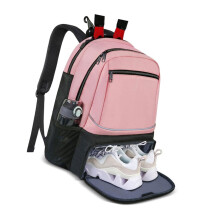 Tennis Backpack Outdoor Sports Tennis Racket Bag Portable-Pink