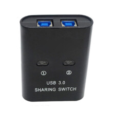 USB 3.0 Printer Sharing Switch Box Speed OneButton Switching for Dual Computer Sharing