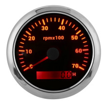 85mm Adjustable Tachometer 0-7000rpm, 7 Color Backlight for Car & Boat