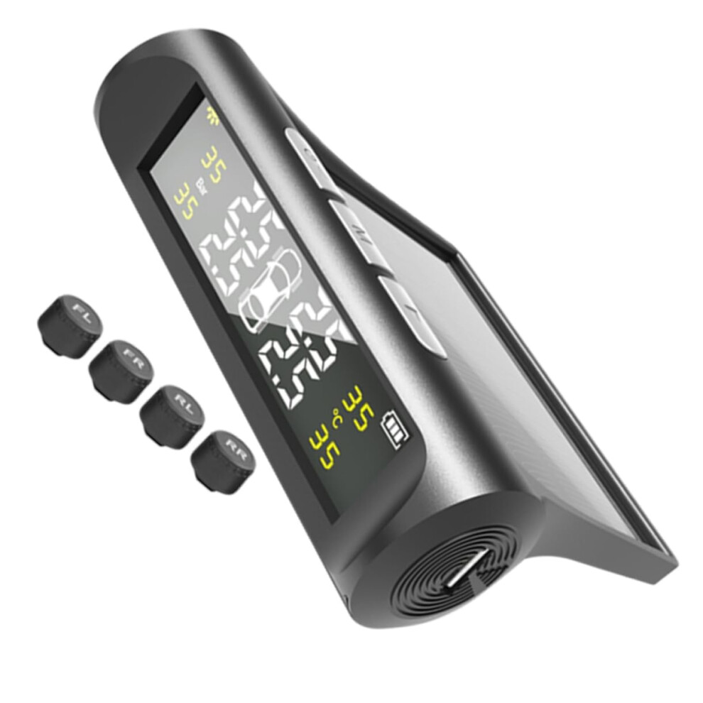 Solar Powered Tire Pressure Monitoring System With Realtime Alerts And Easy Install For Cars And Rvs 9455672220309