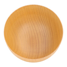 Light Color Wooden Round Kitchen Bowl for Nuts, Fruit & Snacks, Medium Size
