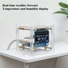 2X DIY Weather Clock Kit WIFI Module Internet of Things Temperature and Humidity Display Soldering Practice Loose