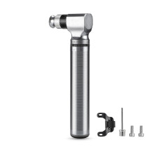 Bicycle Tire Pump Pressure Portable Hand Pump for Mountain Bike with Durable Silver Finish