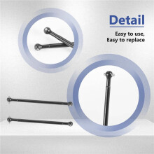 2Pcs Metal Rear Drive Shaft Dogbone 7191 for ZD Racing -10 DBX10 10421-S 9102 1/10 RC Car Spare Parts Accessories