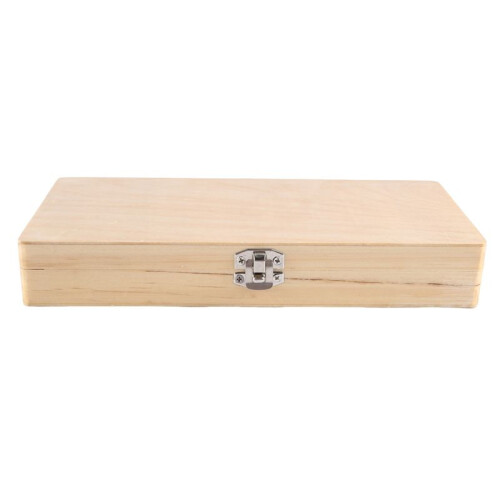 2X Wooden Slide Storage Box, Holds 50 Slides, Microscope Slide Box 2