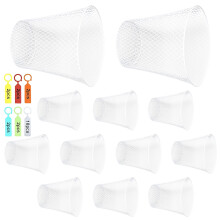 Pack Of 10 Metal Plant Guards For Tender substrates 9-White