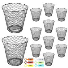 Set Of 10 Durable Metal Plant Covers 9x9 Inches Ideal For-Black