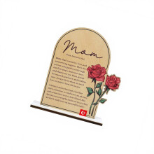 Sentimental Wooden Mother Theme Art Decors Unique Decorative-78