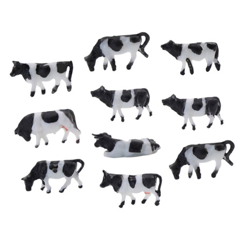 10Pcs 1:87 Scale Tiny Farm Animal Statues Kids Educational-B