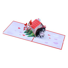 Fascinating 3D Dog House Card Handmade With Care Creative 3d