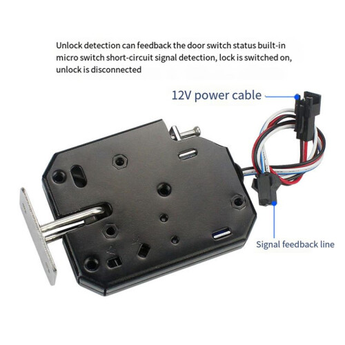 2X Small 12V 1.5A Electronic Lock  Release Assembly Electromagnetic Control Metal Safety Magnetic Lock 1