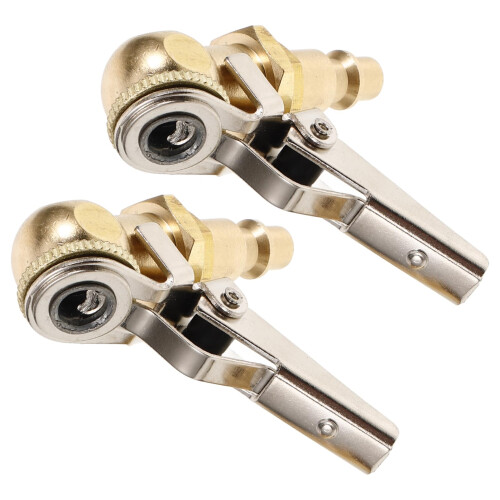 Brass Tire Chuck Adapter Set for Air Compressor, Quick Valve Conversion, Durable LeakResistant Build