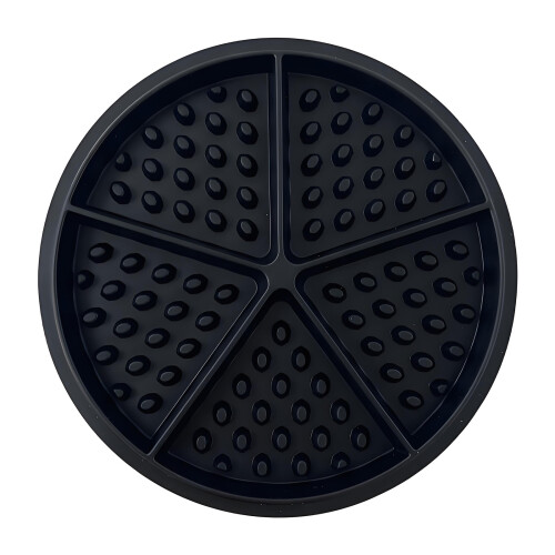 Soft Foldable Waffle Maker Molds With Nontoxic Materials-Black
