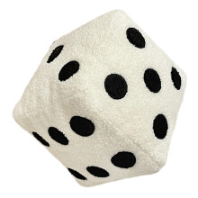 Unique Square Shape Throw Pillow 30x30Cm Comfortable-White